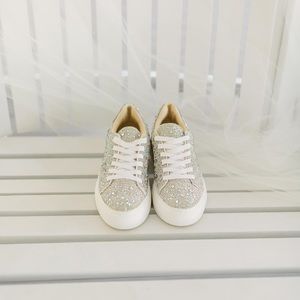 Betsey Johnson Rhinestone Sneakers - size 7